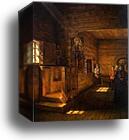 Interior of the Church of St. John the Evangelist on the Ishna near Rostov Yaroslavsky by Vasily Vereshchagin, Canvas Print