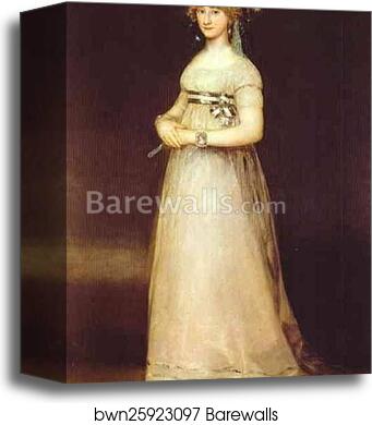 Portrait of the Countess of Chinchón by Francisco De Goya Y Lucientes, Canvas Print Portrait of the Countess of Chinchón by Francisco De Goya Y Lucientes, Canvas Print