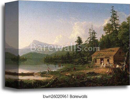 Home in the Woods by Thomas Cole, Canvas Print