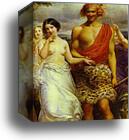 Cymon and Iphigenia. Detail by Sir John Everett Millais, Canvas Print