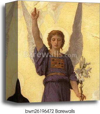 The Annunciation. Detail by William-Adolphe Bouguereau, Canvas Print