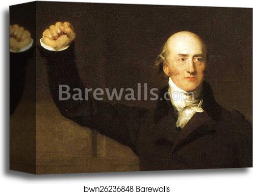 George Canning, MP (1770-1827). Detail by Sir Thomas Lawrence, Canvas Print George Canning, MP (1770-1827). Detail by Sir Thomas Lawrence, Canvas Print