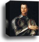 Portrait of Cosimo I de'Medici in Armor. Detail by Agnolo Bronzino, Canvas Print