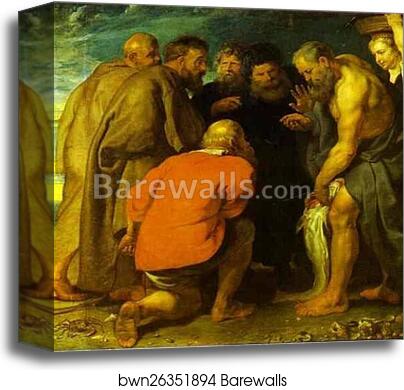 St. Peter Finding the Tribute Money by Peter Paul Rubens, Canvas Print