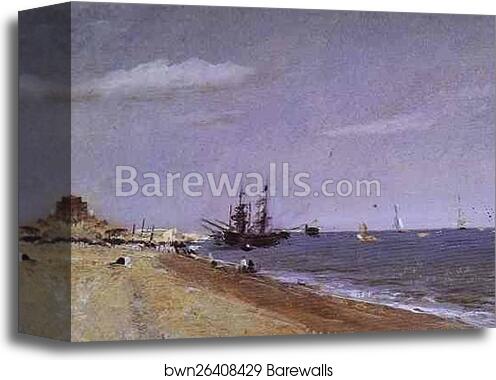 Brighton Beach with Colliers by John Constable, Canvas Print