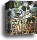 Procession of the Magus Balthazar. Detail by Benozzo Gozzoli, Canvas Print