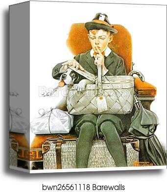 Travelling Campanions by Norman Rockwell, Canvas Print
