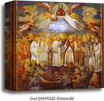 The Death of St. Francis by Giotto, Canvas Print