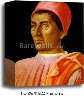 Portrait of Carlo de'Medici by Andrea Mantegna, Canvas Print