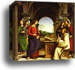 The Vision of St. Bernard by Pietro Perugino, Canvas Print