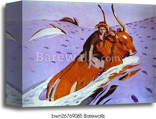 The Rape of Europe by Valentin Serov, Canvas Print