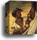 Lady Elizabeth Keppel. Detail by Sir Joshua Reynolds, Canvas Print