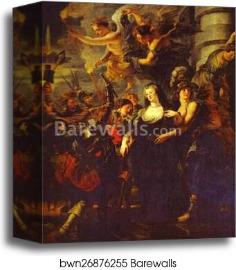 The Flight from Blois by Peter Paul Rubens, Canvas Print
