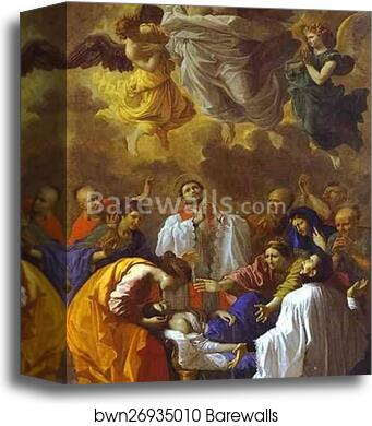 The Miracle of St. Francis Xavier by Nicolas Poussin, Canvas Print
