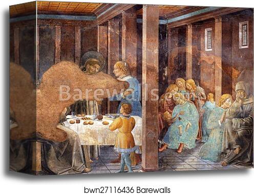 Death of the Knight of Celano by Benozzo Gozzoli, Canvas Print
