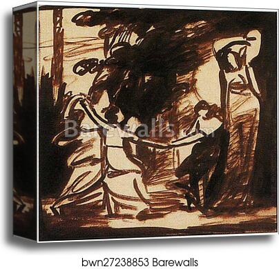 Study for 'The Levenson-Gower Children' by George Romney, Canvas Print