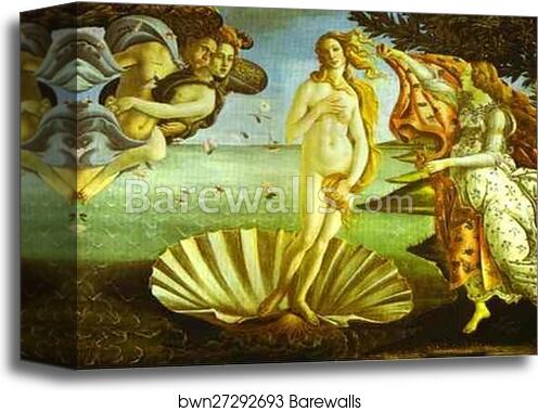 The Birth of Venus by Alessandro Botticelli, Canvas Print