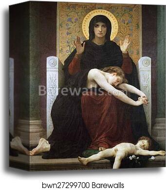 Virgin of Consolation by William-Adolphe Bouguereau, Canvas Print