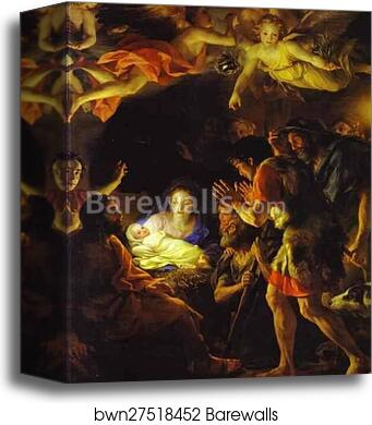 The Adoration of the Shepherds by Anton Raphael Mengs, Canvas Print