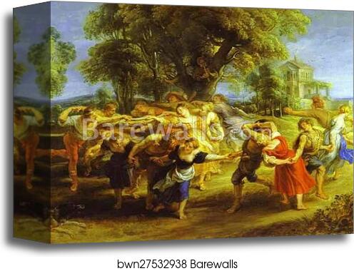 A Peasant Dance by Peter Paul Rubens, Canvas Print