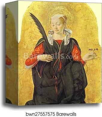 St. Lucy by Francesco Del Cossa, Canvas Print