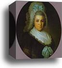 Portrait of an Unknown Lady in a White Cap by Fedor Rokotov, Canvas Print