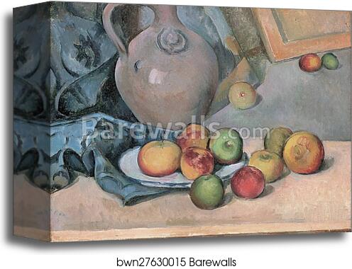 Stoneware Pitcher by Paul Cézanne, Canvas Print
