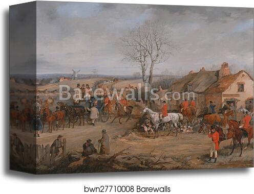 Hunting Scene: The Meet by Henry Thomas Alken, Canvas Print