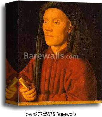 Portrait of a Young Man by Jan Van Eyck, Canvas Print