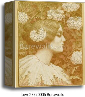 Original drawing for Les Maîtres de l’Affiche from issue 52, Mar 1900 by Paul Berthon, Canvas Print