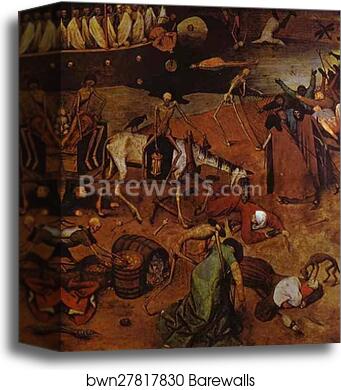 The Triumph of Death. Detail by Pieter Bruegel The Elder, Canvas Print The Triumph of Death. Detail by Pieter Bruegel The Elder, Canvas Print