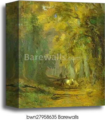 Autumn Forest by Feodor Vasilyev, Canvas Print