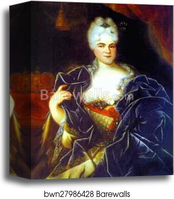 Portrait of Catherine I by Ivan Nikitin, Canvas Print