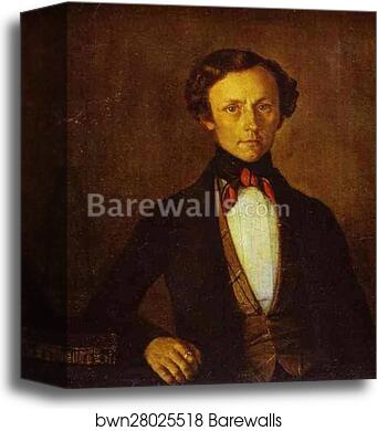 Portrait of V. A. Preobrazhensky by Grigoriy Soroka, Canvas Print