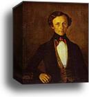 Portrait of V. A. Preobrazhensky by Grigoriy Soroka, Canvas Print