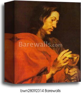 Evangelist John by Sir Anthony Van Dyck, Canvas Print