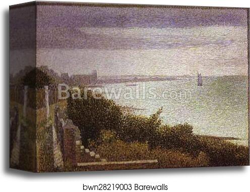 Grandcamp, Evening by Georges Seurat, Canvas Print