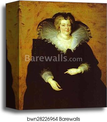 Portrait of Marie de' Medici by Peter Paul Rubens, Canvas Print Portrait of Marie de' Medici by Peter Paul Rubens, Canvas Print