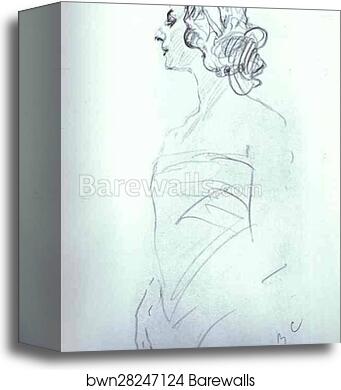 Portrait of Anna Pavlova by Valentin Serov, Canvas Print