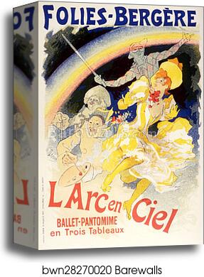 Folies-Bergère L'Arc en Ciel by Jules Chéret, Canvas Print