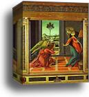 Cestello Annunciation by Alessandro Botticelli, Canvas Print