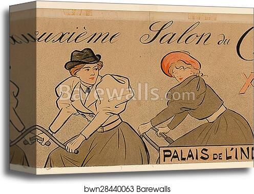 Salon du Cycle by Jean-Louis Forain, Canvas Print