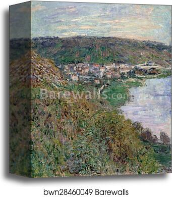 View of Vétheuil by Claude Monet, Canvas Print