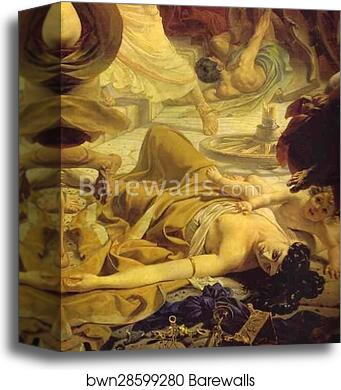 The Last Day of Pompeii. Detail by Karl Brulloff, Canvas Print The Last Day of Pompeii. Detail by Karl Brulloff, Canvas Print