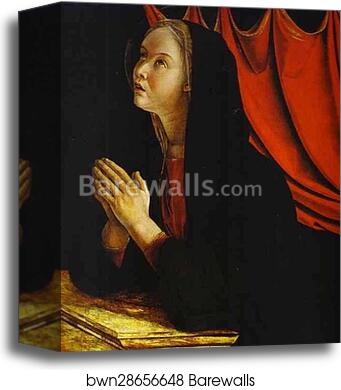 The Annunciation (Panel of St. Vincent Ferrar Polyptych) by Giovanni Bellini, Canvas Print The Annunciation (Panel of St. Vincent Ferrar Polyptych) by Giovanni Bellini, Canvas Print