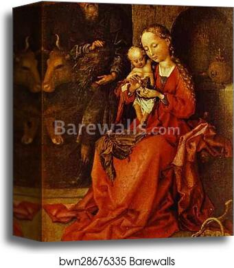 The Holy Family by Martin Schongauer, Canvas Print