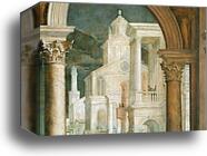 Feast in the House of Levi. Detail by Paolo Veronese, Canvas Print