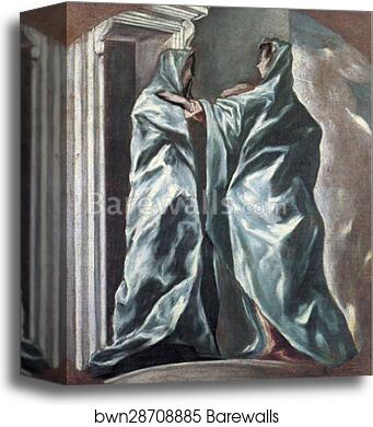 Visitation by El Greco, Canvas Print