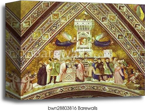 Allegory of Chastity by Giotto, Canvas Print