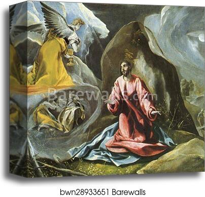 The Agony in the Garden by El Greco, Canvas Print